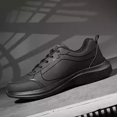 Nuevos zapatos para correr para hombre, zapatillas cálidas de invierno para hombre, zapatos antideslizantes transpirables para caminar para hombre, zapatos informales suaves con cordones, ligeros en internet