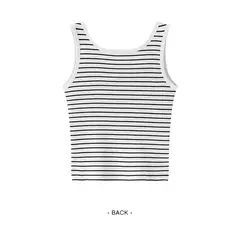 Imagen de Semir chaleco mujer recortado cuello en U capas 2025 novedad de verano sensación fresca Top ajustado elegante para trajes elegantes