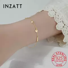 Pulsera de Plata 925 Chapada en Oro 14K con Corazones de Circón – Minimalismo