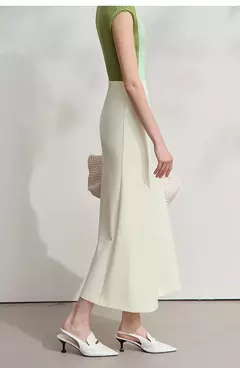 AMII falda minimalista sirena para mujer 2025 primavera nueva elegante Oficina señora sólido longitud media faldas elásticas delgadas 12521065 - Eleganzie