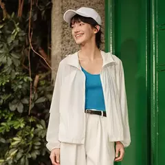 Semir-Chaqueta de malla con capucha para mujer, ropa holgada con textura refrescante, protector solar, 2024 - tienda en línea