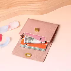 Imagen de Nueva cartera ins bolso de cambio retro, bolso de tarjeta exquisito y pequeño, bolso de certificado de licencia de conducir de cuero suave
