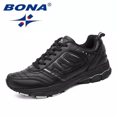 BONA, nuevo estilo, zapatos para correr para hombre, zapatillas para correr al aire libre, zapatillas de senderismo, zapatos atléticos con cordones, cómodos, ligeros y suaves - Eleganzie