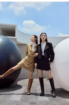 AMII minimalismo Casual faldas cortas mujeres alta Rase 2024 otoño nueva moda viajero señora chaqueta recta falda acampanada 12343035