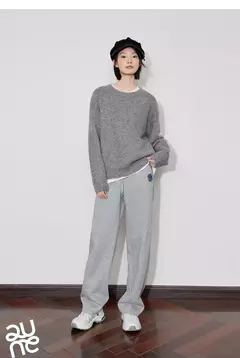 TOYOUTH-pantalones de chándal para mujer, pantalón vaquero con flores, cintura elástica, rectos, deportivos, informales, con plátano, otoño e invierno, 2024 - comprar en línea