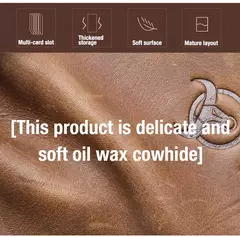 BULLCAPTAIN, bolso para tarjetas y llaves de cuero genuino para hombre, caja para llaves multifunción de alta calidad, llavero para coche, billetera, Mini tarjetero, Clip para llaves