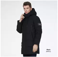 ICEbear 2023 chaquetas de invierno para hombres abrigo de algodón casual parkas acolchadas de longitud media MWD3061D