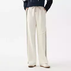 Imagen de Pantalones informales Semir para mujer, pantalones individuales de pierna ancha asimétricos con contraste de Color, pantalones largos texturizados que alargan las piernas de primavera