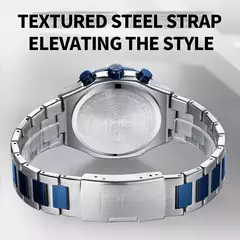 Reloj de moda NAVIFORCE para hombre, relojes de pulsera de cuarzo clásicos resistentes al agua de acero inoxidable de lujo de alta calidad, reloj de cara grande para hombre - tienda en línea