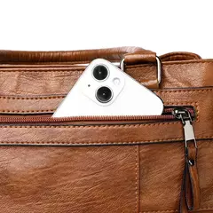 Bolso elegante para mujer, bolsos con asa superior de cuero de alta calidad, bolso de hombro tipo bandolera para mujer, bolso informal grande 2025