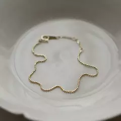 Pulsera de Plata 925 Chapada en Oro 14K – Minimalismo Clásico y Elegancia - comprar en línea