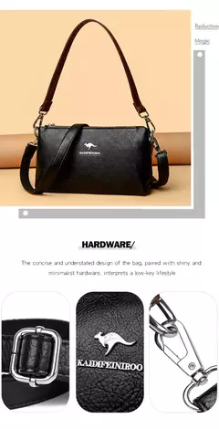 Bolsos de hombro tipo bandolera de piel sintética de alta calidad para mujer, bolsos de lujo para madre 2025, bolso de mano tipo mensajero para mujer, bolso de mano de dos capas - Eleganzie