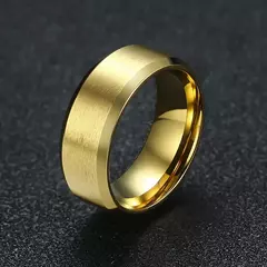 Vnox Anillo de bodas clásico para hombres y mujeres, joyería de acero inoxidable para dedo, anillo liso clásico de 6 mm y 8 mm - tienda en línea