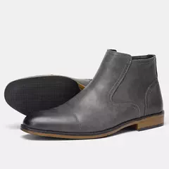 Botas cómodas de cuero al tobillo para hombres Botas para hombres Marca de moda - comprar en línea