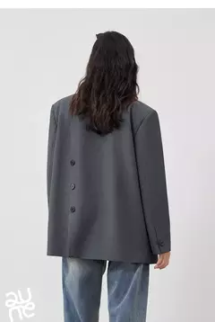 TOYOUTH-Chaqueta de gran tamaño con dobladillo dividido en la espalda para mujer, Blazer de Color liso, traje informal a la moda para oficina, novedad de primavera, 2023 - tienda en línea
