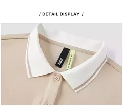 Imagen de Semir-Vestido corto holgado con contraste de letras para mujer, con cintura ropa Retro, Polo, verano, 2023
