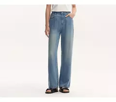 Semir Jeans Mujer Pantalones largos con cintura elástica 2024 nueva versión de verano pantalones de pierna ancha con sensación fresca - comprar en línea