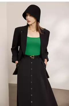 AMII-camisetas minimalistas para mujer, camisetas con cuello en U, cómodas, elásticas, ajustadas, versátiles, de manga corta, para verano 2024 12342288 - buy online