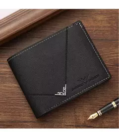 Cartera delgada con Clip para dinero para hombre, tarjetero para tarjetas de crédito, tarjetero informal de cuero para hombre, monederos cortos con múltiples tarjeteros, billetera plegable para hombre de negocios - Eleganzie