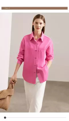 AMII-chaquetas vaqueras minimalistas para mujer, abrigos holgados de 2022 algodón, de estilo hong kong, a la moda, 100% - Eleganzie