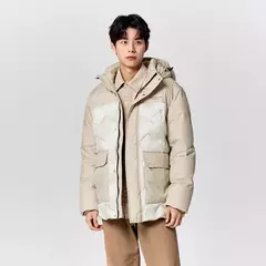 Semir-Chaqueta de plumón de longitud media para hombre, abrigo suelto con capucha, ropa de trabajo al aire libre, abrigo estampado de estilo, Invierno on internet