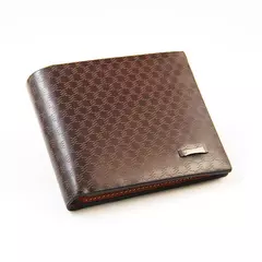 Hombres Cartera de cuero PU, tarjetero corto de lujo, monedero para hombre, billeteras Rfid portátiles plegables de negocios para hombre, monedero - tienda en línea