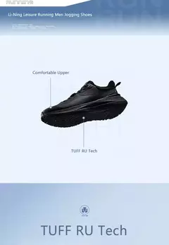 Li-ning hombres LN FLOW zapatos para correr TUFF RB cojín cómodo forro transpirable zapatillas deportivas de ocio AGLU089 on internet