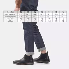 40 ~ 46 Botas Chelsea para hombre Botas de hombre de moda cómodas retro de marca