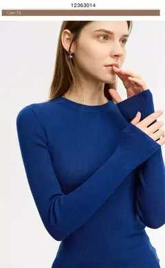 AMII suéter minimalista para mujer 2023 invierno nuevo Simple ajustado cuello alto elástico cálido sólido jerseys Mujer 12323075 - comprar en línea