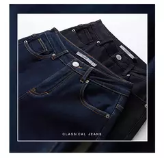 AMII Minimalism Jeans para mujer 2022 otoño pies delgados moda Casual todo-fósforo algodón ligero elástico pantalones hasta el tobillo 12260078 - comprar en línea