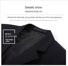 Traje elegante para hombre para boda, 3 piezas, 2 conjuntos, Blazers, chaquetas completas, chaleco, pantalones, abrigos de lujo a la moda, traje clásico Formal 2025