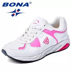 BONA, nuevo estilo Popular, zapatos para correr para mujer, zapatos atléticos femeninos con cordones sintéticos, zapatos para correr para mujer al aire libre - comprar en línea