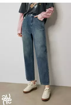 TOYOUTH-pantalones vaqueros para mujer, Vaqueros elásticos de cintura alta hasta el tobillo, bombachos, Otoño, 2024 en internet