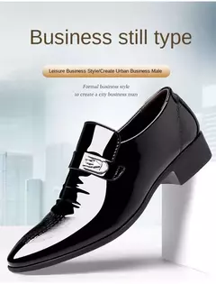 Nuevos zapatos de cuero para hombre, zapatos informales de negocios, zapatos de trabajo de oficina, mocasines Oxford con punta estrecha para fiesta y boda
