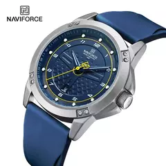 NAVIFORCE, reloj de pulsera informal de cuarzo, relojes impermeables a la moda para hombre, correa deportiva de silicona, reloj luminoso para hombre, reloj Masculino