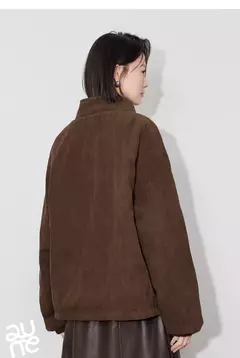 TOYOUTH-abrigo grueso de algodón para mujer, chaqueta elegante con empalme de Color contrastante y cuello de solapa de manga larga para invierno 2024