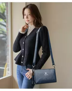 Bolsos de hombro tipo bandolera de piel sintética de alta calidad para mujer, bolsos de lujo para madre 2025, bolso de mano tipo mensajero para mujer, bolso de mano de dos capas