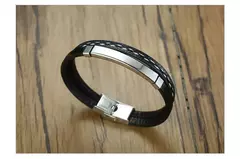 Imagen de Pulsera de Cuero Multicapa con Grabado Personalizado