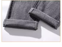 Sulee-pantalones vaqueros clásicos para hombre, Jeans azules, elásticos avanzados, rectos, de algodón, talla grande, 2024 on internet