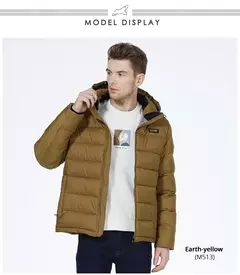 ICEbear-Chaqueta corta acolchada para hombre, abrigo informal a prueba de viento para exteriores, MWD3013I, novedad de invierno, 2023 - Eleganzie