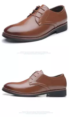 Zapatos de cuero transpirables para hombre, suela suave de cuero negro, zapatos informales formales de negocios para padrinos de boda, primavera y otoño - tienda en línea