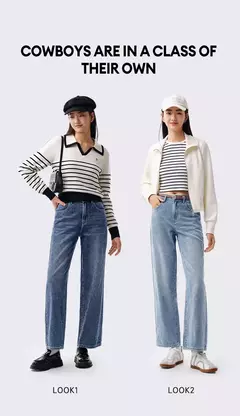 Semir Jeans Mujer High Street pantalones largos 2024 primavera nuevos pantalones de pierna ancha - tienda en línea