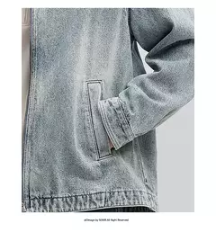 Image of Chaqueta Semir para hombre, chaqueta vaquera Vintage, ropa, Top de primavera, chaqueta vaquera versátil a la moda, 2025