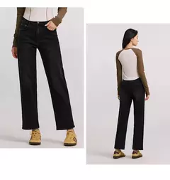 Semir-pantalones vaqueros deshilachados para mujer, pantalón holgado de pierna recta, invierno, 2024 - Eleganzie