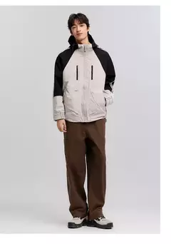 Imagen de Chaqueta Semir para hombre, primavera 20224, nueva moda de retazos, prendas de vestir exteriores de tres pruebas, Top holgado con capucha