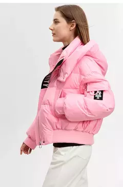 Imagen de AMII-Chaqueta de plumón minimalista para mujer, Abrigo acolchado con tapa extraíble, grueso y cálido, ropa de moda para invierno, 2024, novedad de 12344192