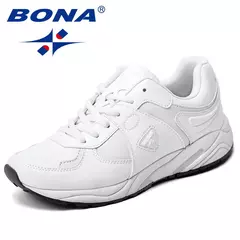 BONA, nuevo estilo Popular, zapatos para correr para mujer, zapatos atléticos femeninos con cordones sintéticos, zapatos para correr para mujer al aire libre - Eleganzie