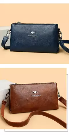 Imagen de Bolsos de hombro tipo bandolera de piel sintética de alta calidad para mujer, bolsos de lujo para madre 2025, bolso de mano tipo mensajero para mujer, bolso de mano de dos capas