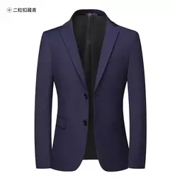 Blazer nuevo para hombre, moda de negocios, Color sólido, estilo británico, trabajo profesional, vestido de boda para novio, chaqueta Blazer para padrino