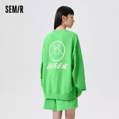 Semir-Sudadera de punto con cuello redondo para hombre, pijama suave y cómodo para el hogar, Top de manga larga - online store